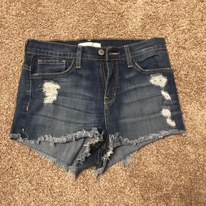 Flying monkey distressed Jean shorts sz 25